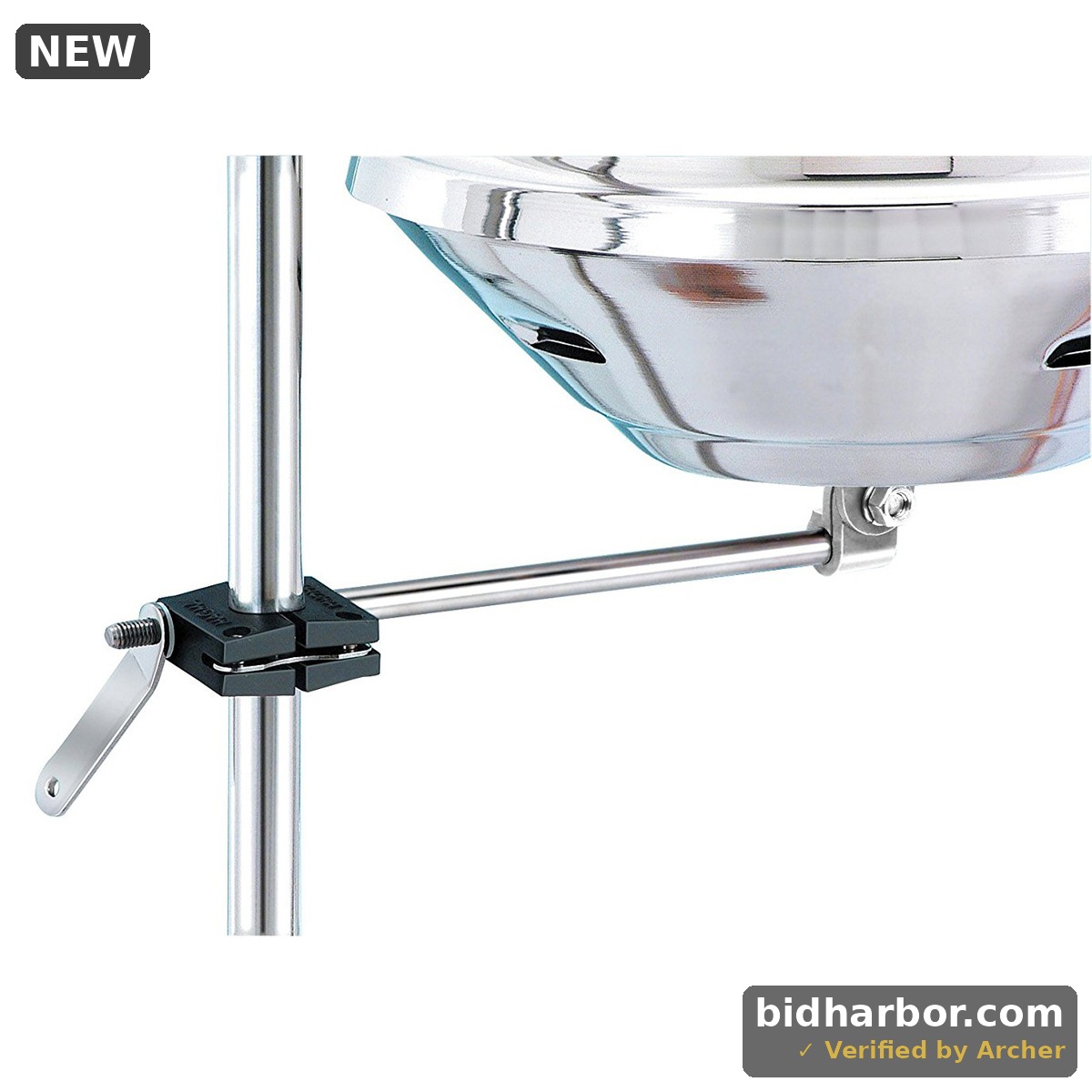 Magma Marine Kettle Grill All Angle Round Rail Mount, Fits 1-1/8" or 1-1/4" Rail
