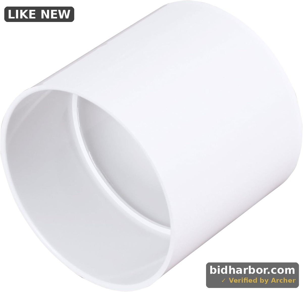 NDS 6P05 PVC S&D Coupling, 6-Inch, Hub X Hub Connection, for use with 6-Inch Sewer and Drain Pipe, White