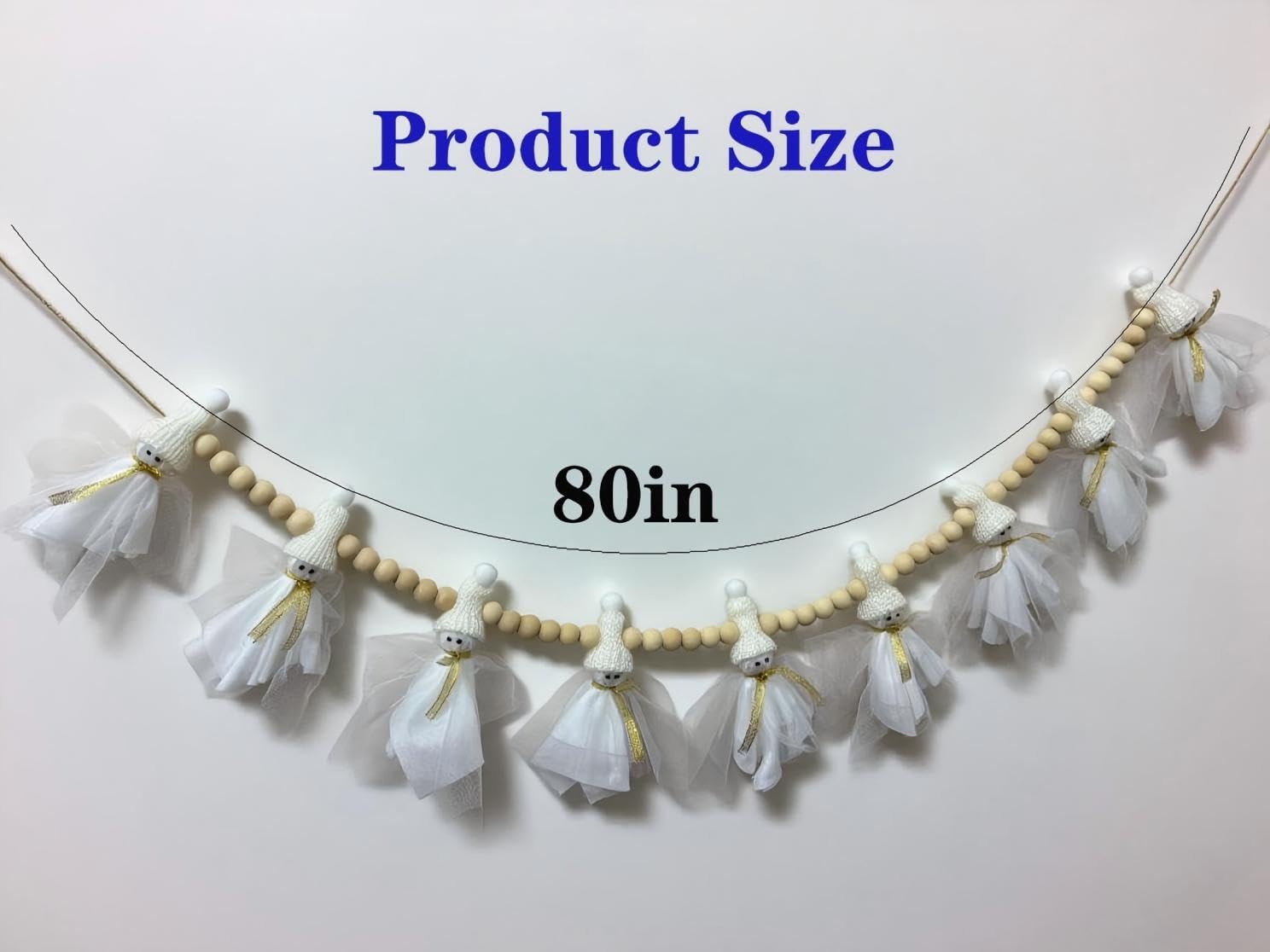Cute Snowman Christmas Garland - White Snowman Banner Suitable for Christmas Farmhouse Home Office Fireplace Cape Window Frame Decoration (Snowman White)