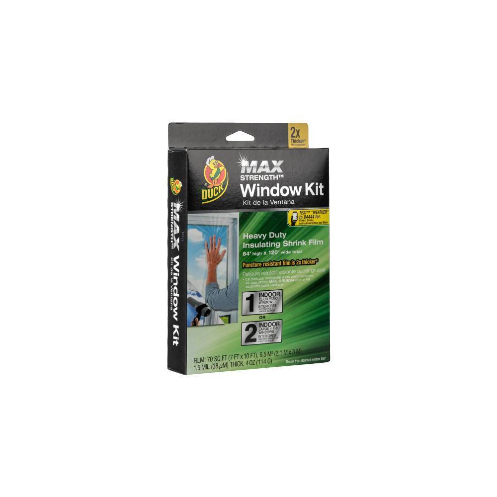 Duck Max Strength Rolled Window Insulation Kit Clear 84 in. X 120 in.