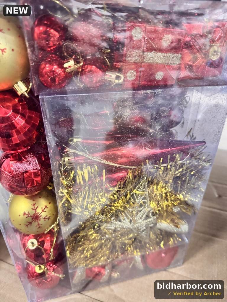 71 Pcs Red & Gold Christmas Ornaments Set, Assorted Christmas Balls Ornaments with Star Tree Topper, Shatterproof Hanging Decor for Xmas Tree Wreath Garland Holidays Party