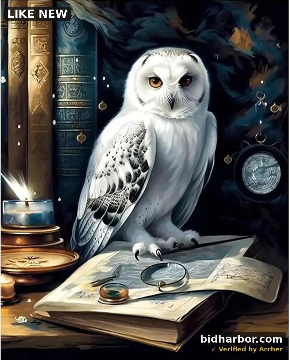 Paint by Numbers Kits for Adults, Painting Kits for Beginners On Clear Symbols Colored Canvas, Easy DIY Acrylic Pigment Drawing Paintwork for Home Wall Decor, Owl 16X20in (No Frame)