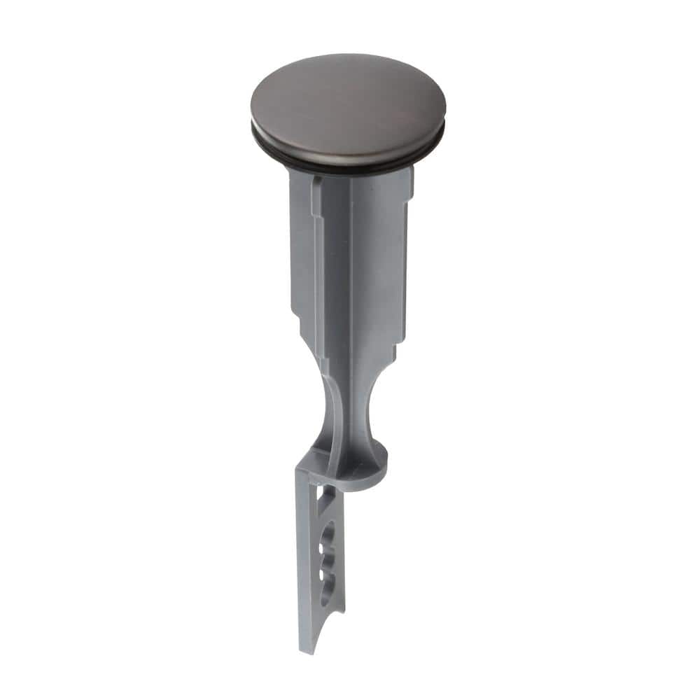5 in. Plastic Bathroom Pop up Stopper in Oil Rubbed Bronze