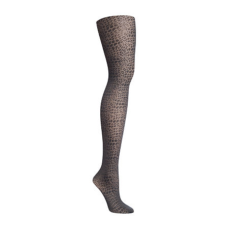 3 Pack - Hanes Animal Print 1 Pair Tights, Tall , Black
