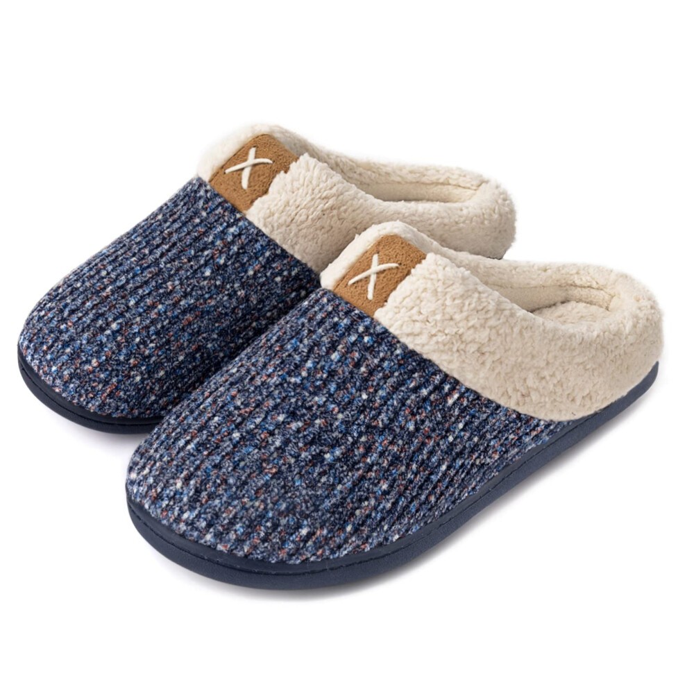 ULTRAIDEAS Women's Fuzzy Wool-Like House Shoes with Memory Foam  Gift for Women  Ladies Slippers with Indoor &Outdoor Anti-Skid Rubber Sole 11-12  Lig — US 11-12