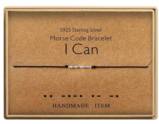 “I CAN” Morse Code Bracelet – Inspirational Gift Jewelry