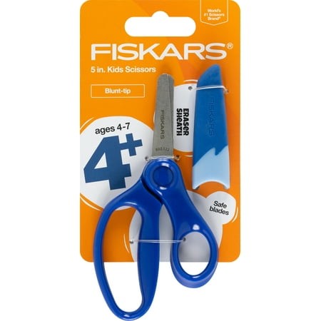 Fiskars 5 Blunt-tip Kids Scissor Ages 4-7 Blue