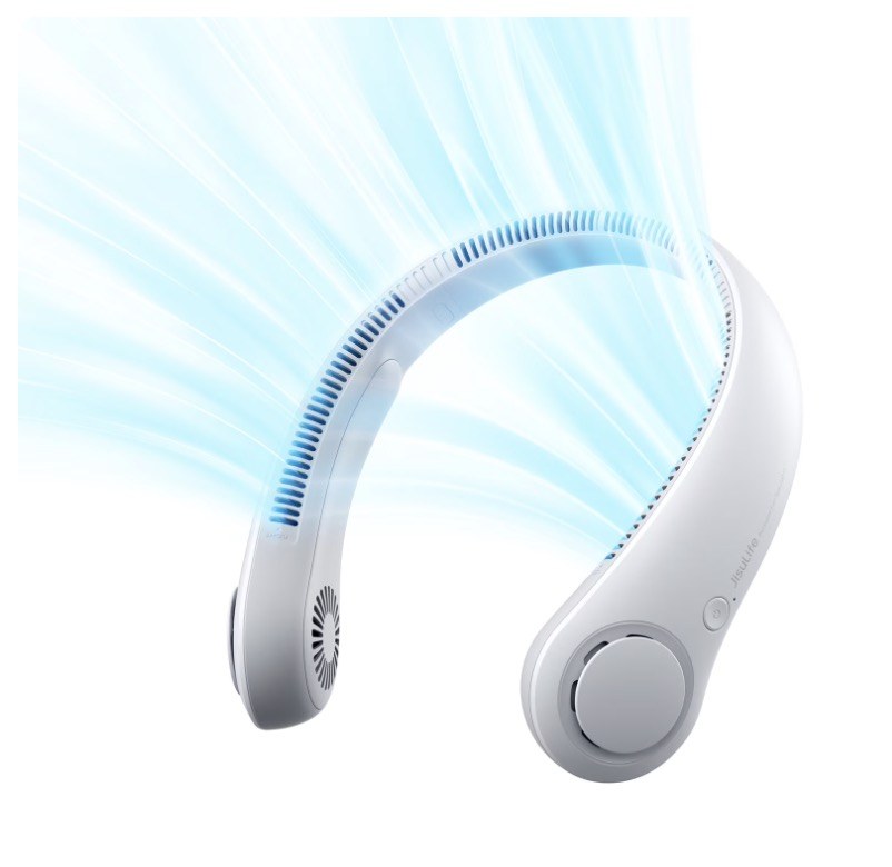 JISULIFE Wearable Neck Fan, 5-Speed, 4000mAh USB Rechargeable — Quantity - 1 (One)