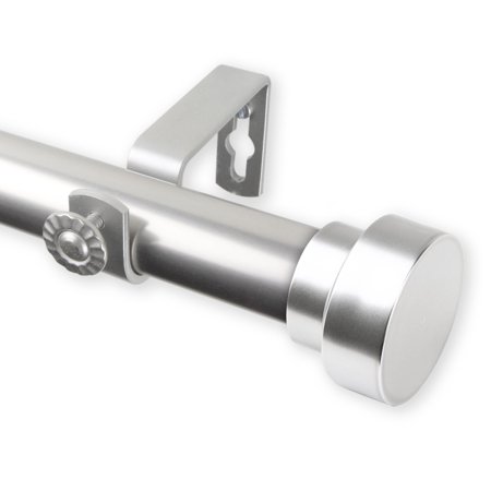 Rod Desyne Bonnet 1 Curtain Rod - Satin Nickel