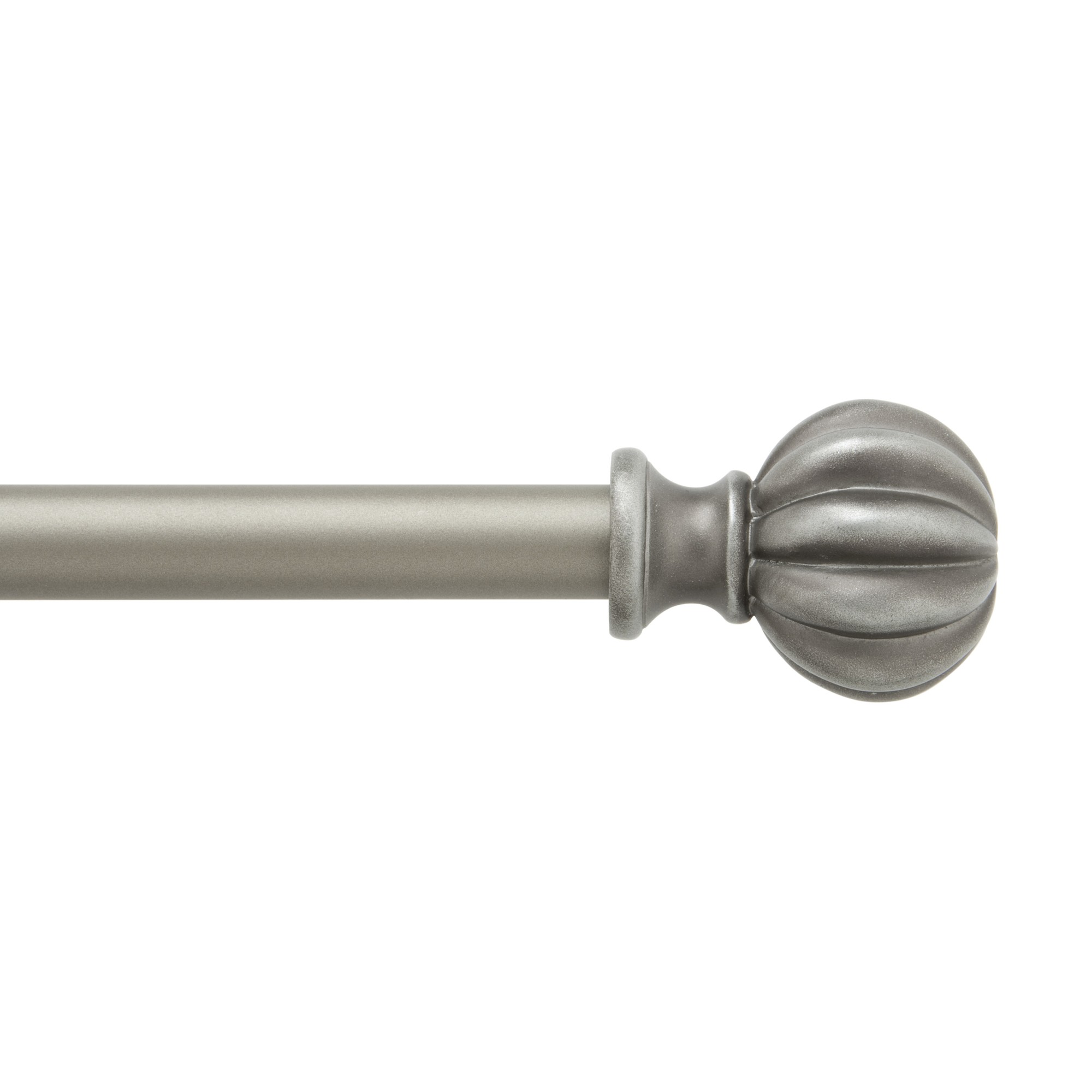 Kenney Rachel 5/8 Standard Decorative Window Curtain Rod 48-86 Italian Pewter