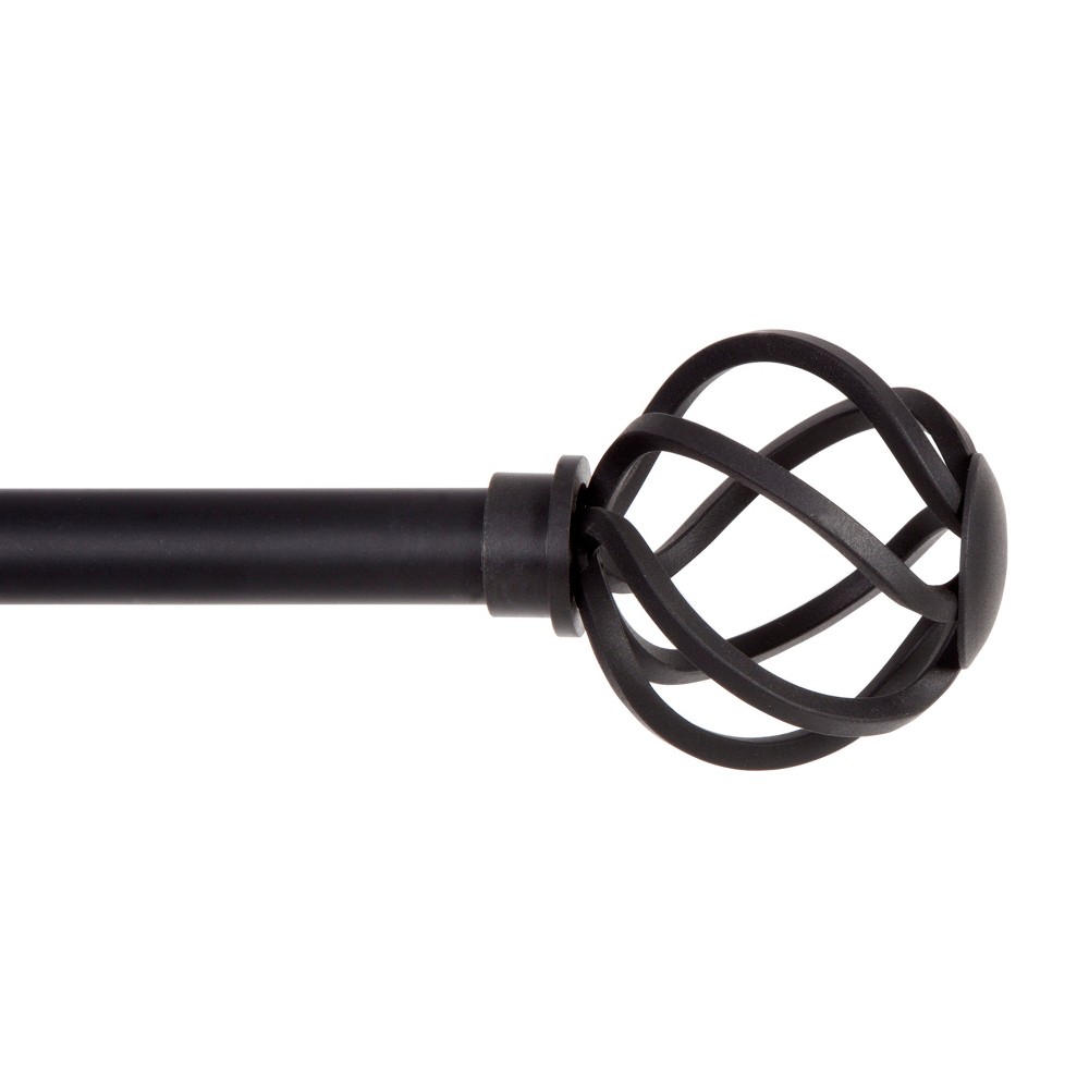 Kenney Cage 48-86 Steel Adjustable Curtain Rod 5/8 Dia. Pewter