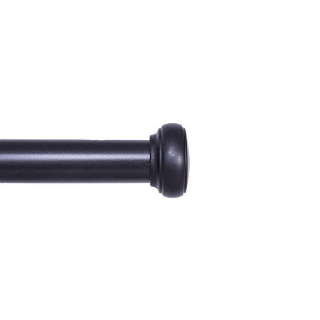 Kenney® Weaver 1 Premium Decorative Window Curtain Rod 48-86 Black