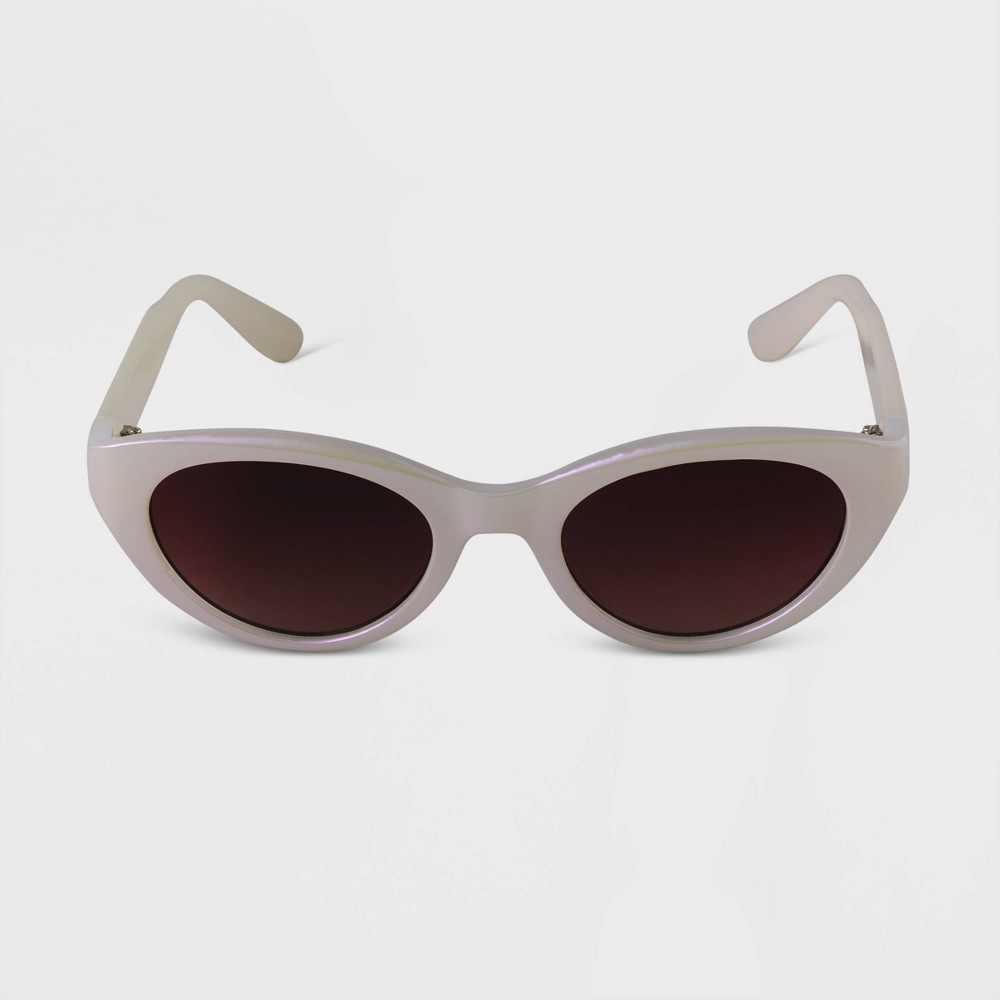 A New Day Narrow Cat-Eye Sunglasses — White