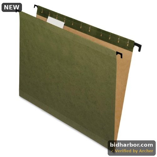 Pendaflex SureHook Hanging File Folders — Legal Size, Standard Green, Box of 20