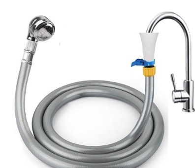 Tub Faucet Sprayer Attachment: For Less Than 1.5 in faucets,Shower Head Attaches To Tub Faucet,Length 7 Feet(2.2 m)