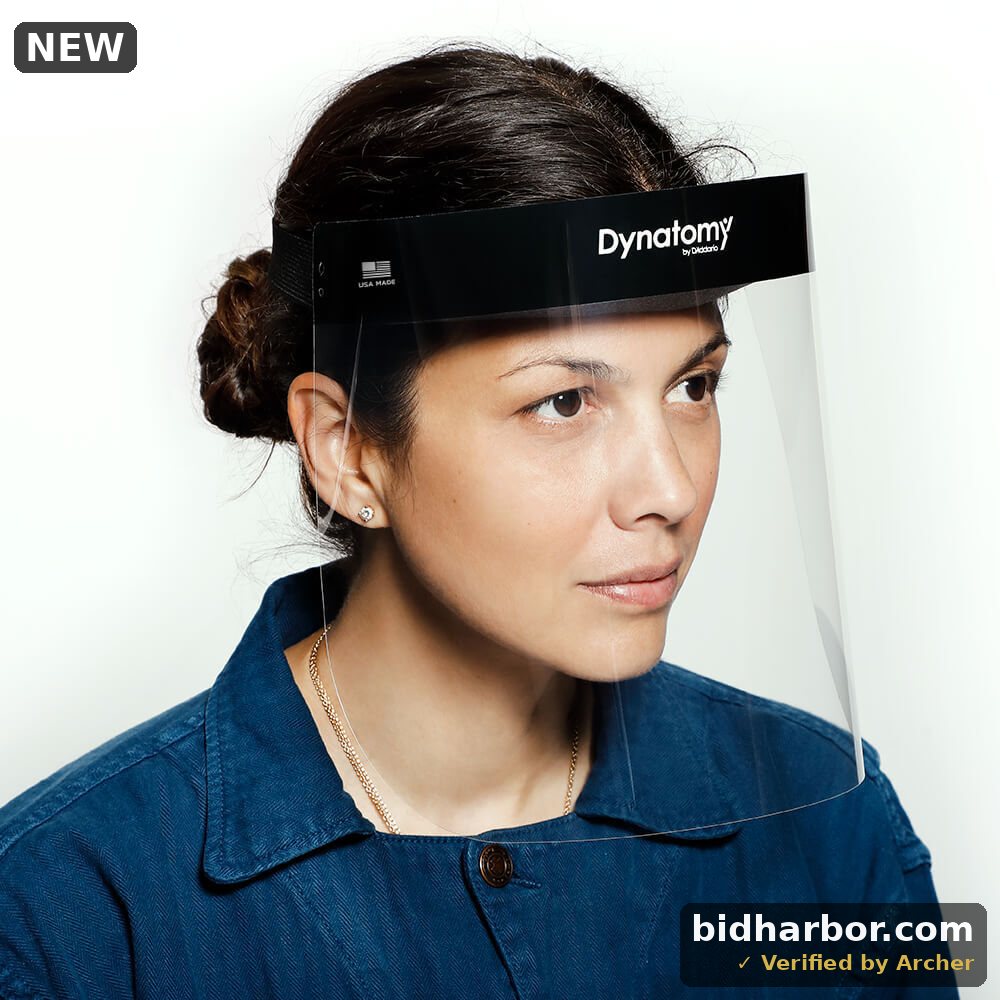Dynatomy Full Coverage Face Shields DFSM-1-10 — 10-Pack