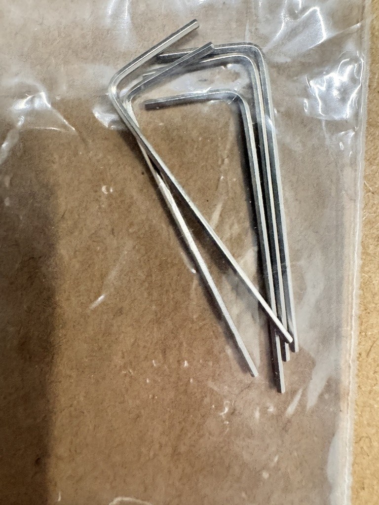 DMiotech 5 Pack 0.9mm Hex Key Wrench, l Shaped Long Arm CR-V for 3D Printer Kits Repairing — 0.9mm  - 5 Pack
