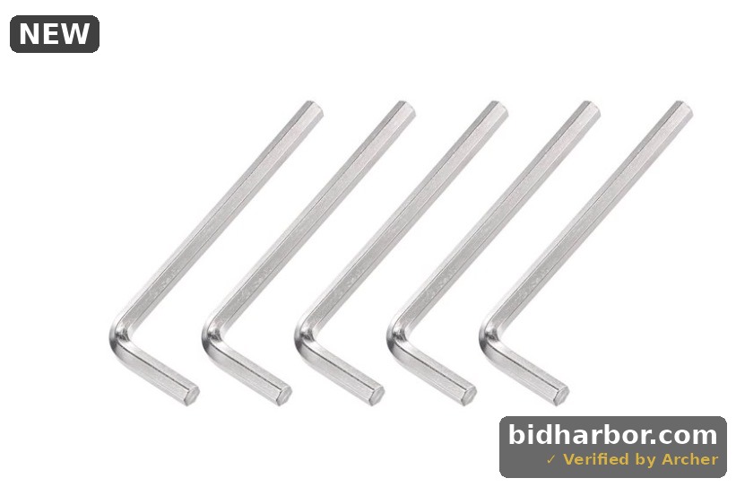 DMiotech 5 Pack 0.9mm Hex Key Wrench, l Shaped Long Arm CR-V for 3D Printer Kits Repairing — 0.9mm - 5 Pack
