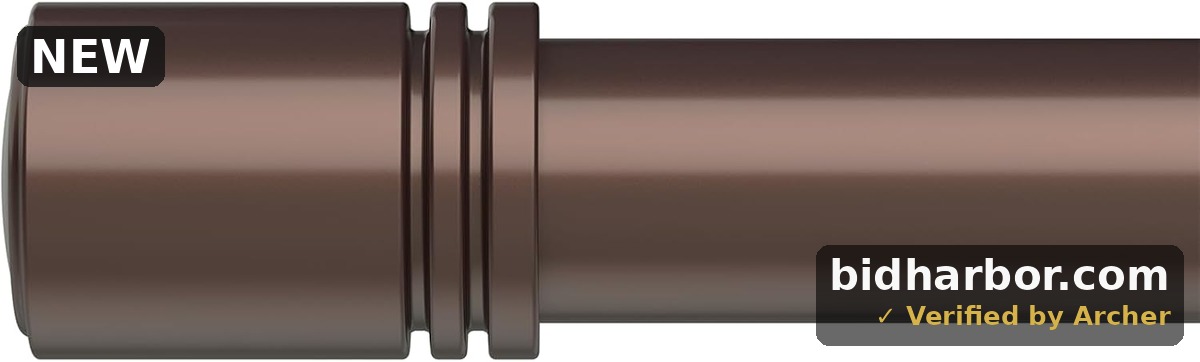 Box Space Curtain Rods for Windows 48 to 84 inches, Heavy Duty Curtain Rod, ORB