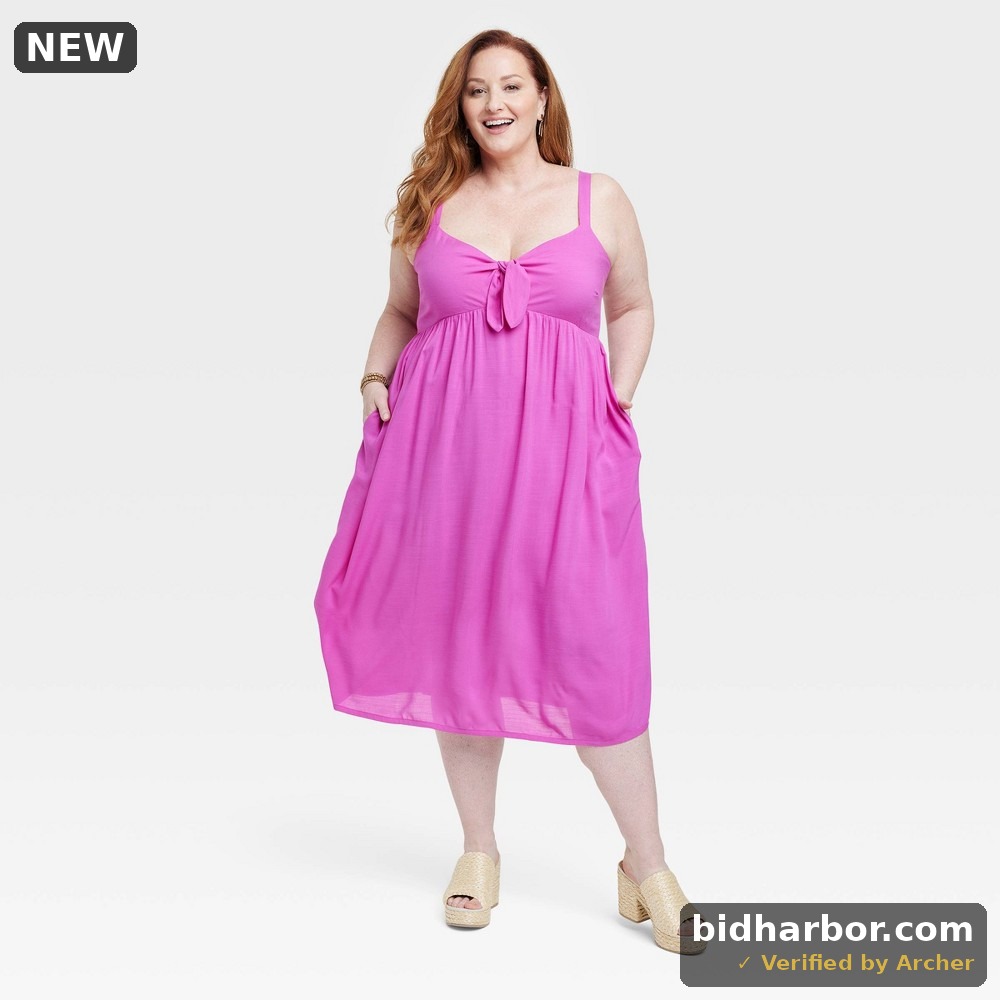 Women's Wide Strap Sleeveless a-Line Dress - Knox Rose™ Purple 3X