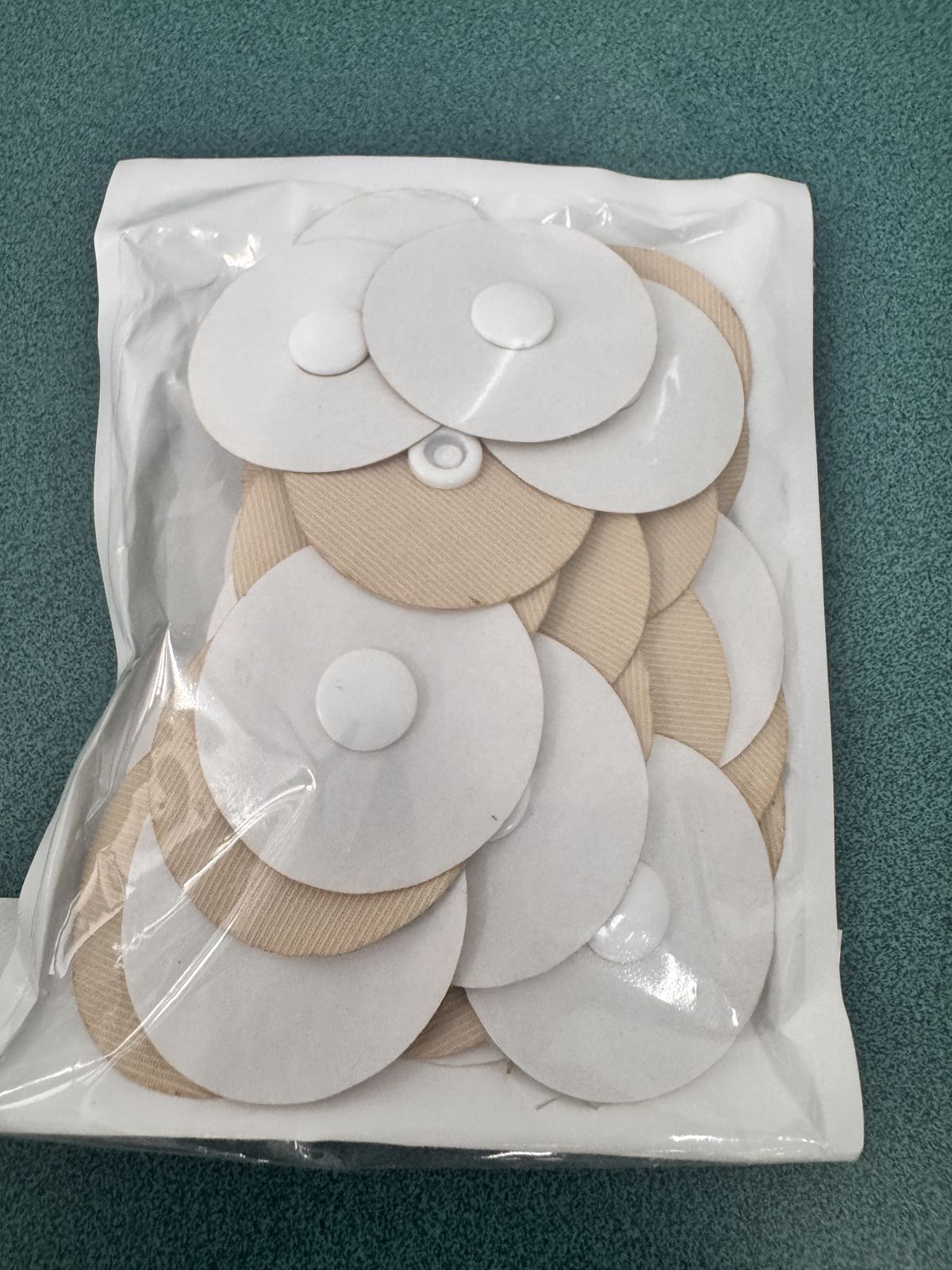 Sew-Free Duvet Cover Snap Fasteners - Adhesive Comforter Grippers, Tan & White Set