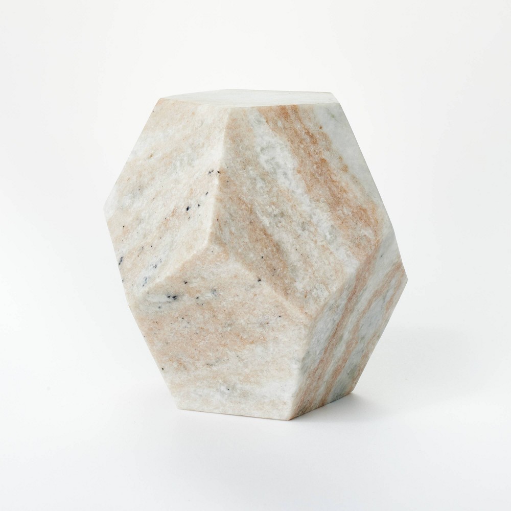 Faceted Marble Decorative Figurine - Threshold™ Designed with Studio McGee