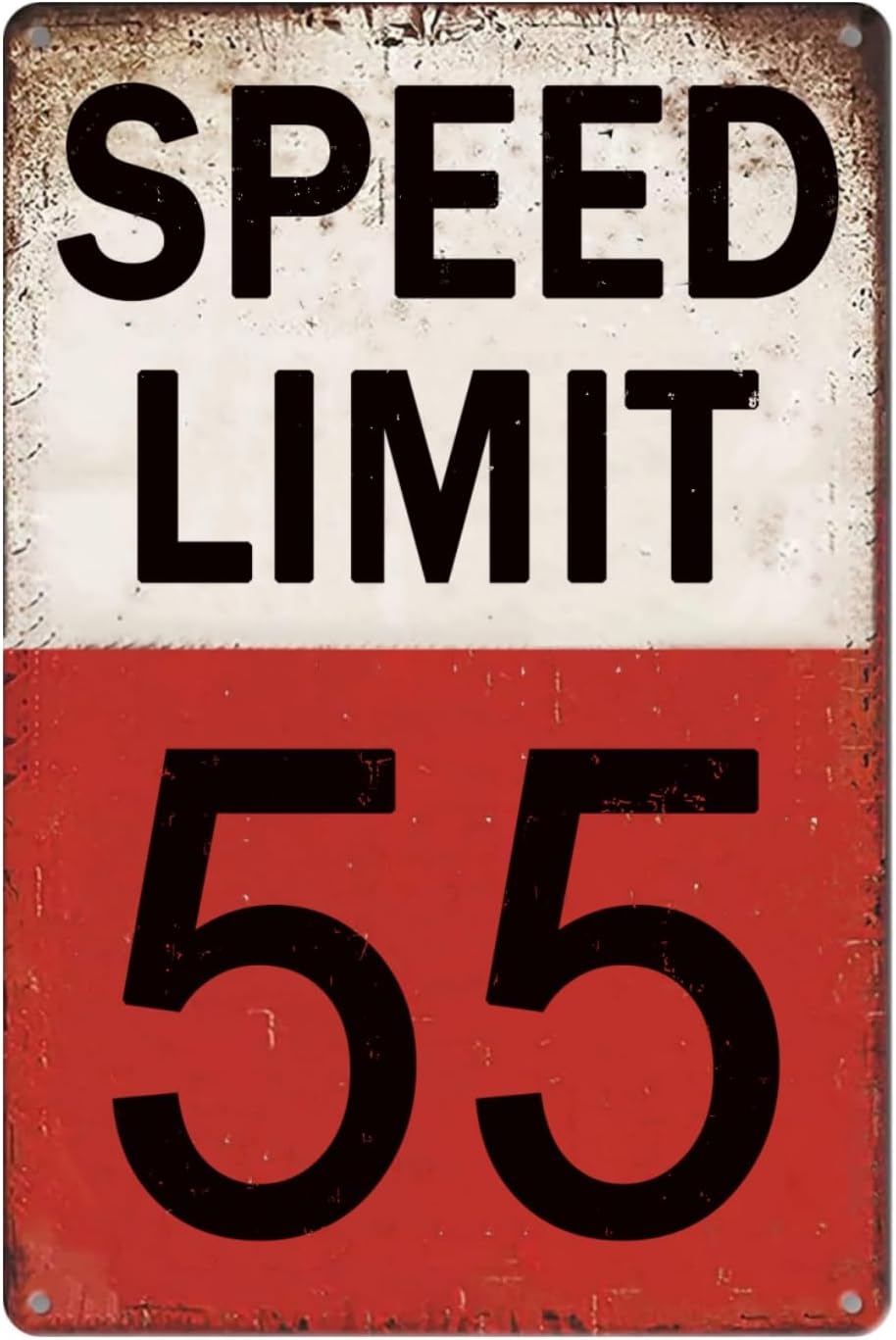 Speed Limit 15 Mph Sign Vintage Tin Metal Sign Speed Limit Street Road Signs Warning Traffic Road Street Decor For Bedroom Retro Man Cave Decor For Neighbour Driveway Yard Or School Garage Wall Decor