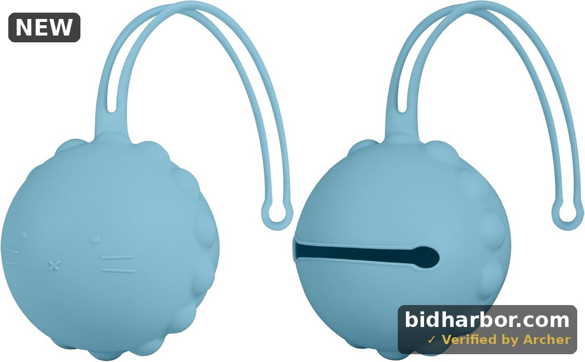Pacifier Holder Case, Portable Silicone Pacifier Holder For Diaper Bag, Stroller, Handbag (2 Packs) Blue