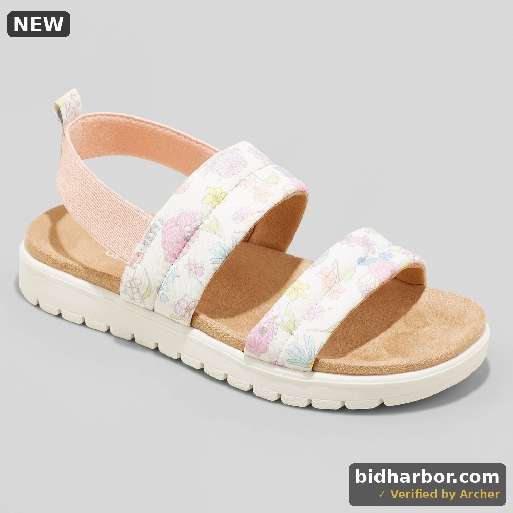 Cat & Jack Girl's Pull-on Hazel Slip-on Sandals Tie-Dye (Size: 5)