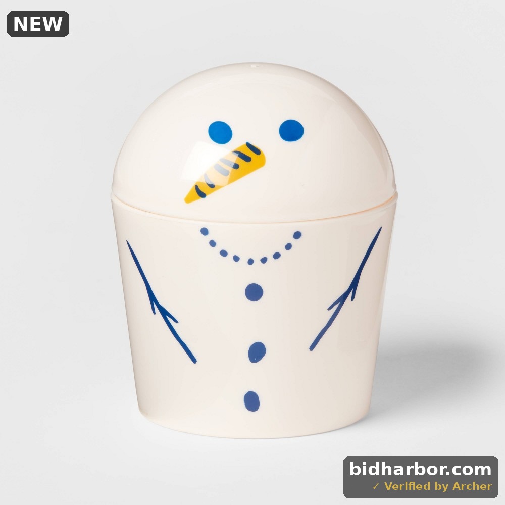10oz Plastic Snowman Snack Cup - Wondershop