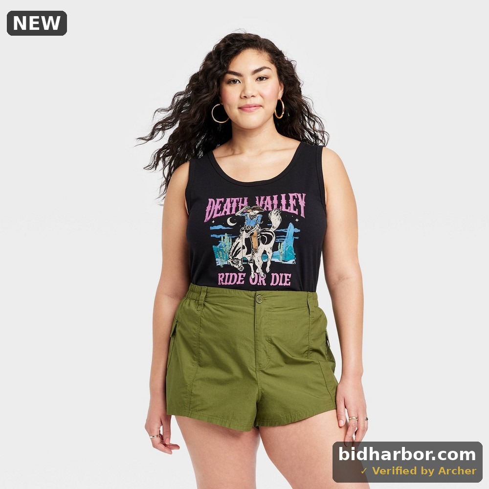Women's Death Valley Graphic Tank Top - Black 2X