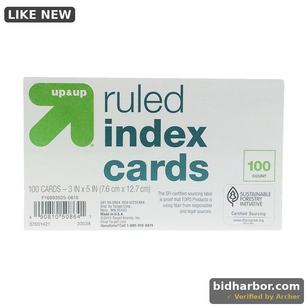 2 Pack - Up and up Index Cards