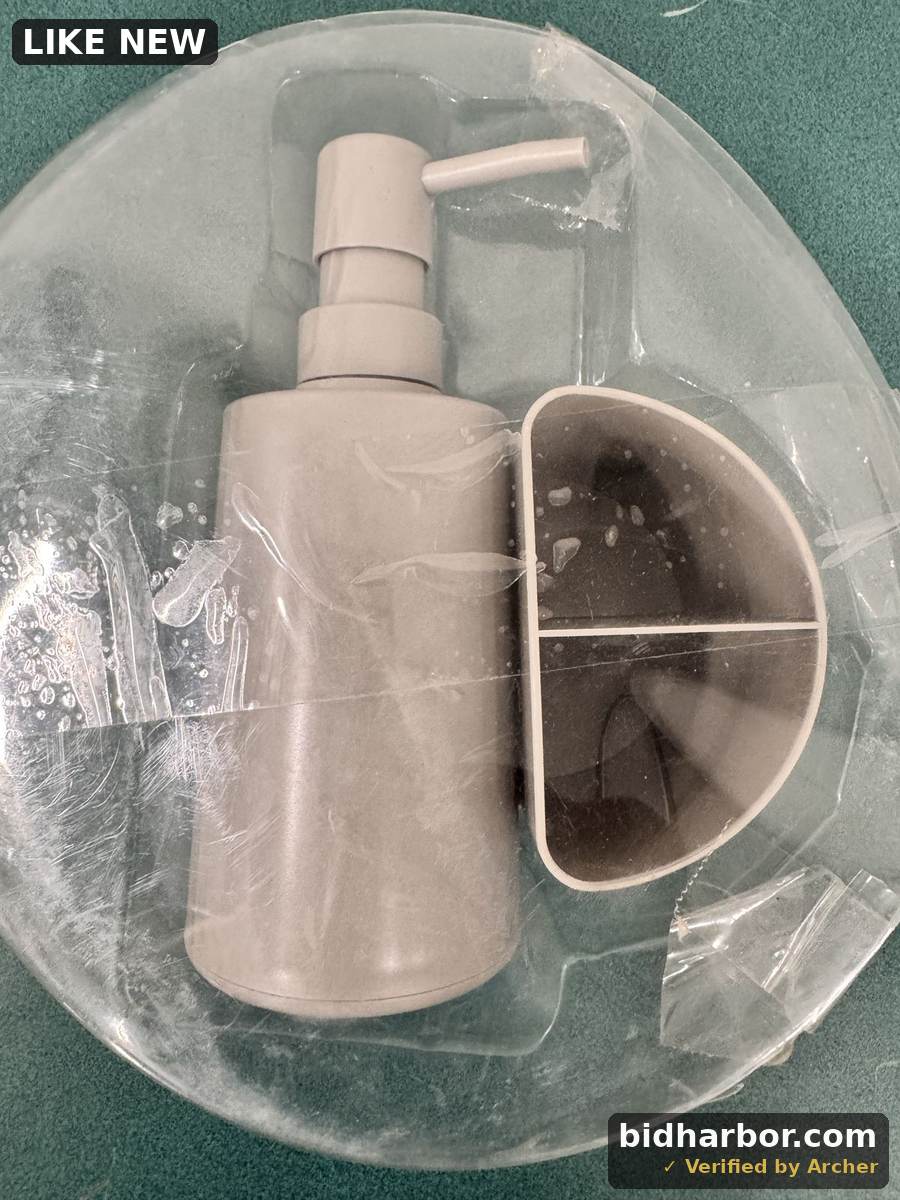 Bathroom Set - green Plastic - 2 Piece