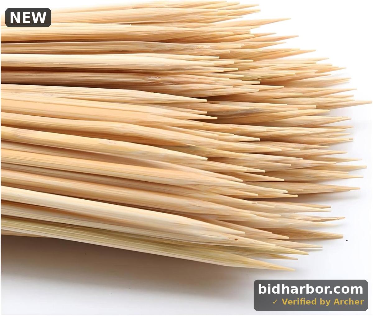 DTmasao 200PCS 6 inch Bamboo Skewers for wooden sticks, BBQ,Appetiser,Fruit,Cocktail,Kabob,Chocolate Fountain,Grilling,Kitchen,crafting and Party. Φ=3mm, More Size Choices 6"/8"/10"/12"/36"