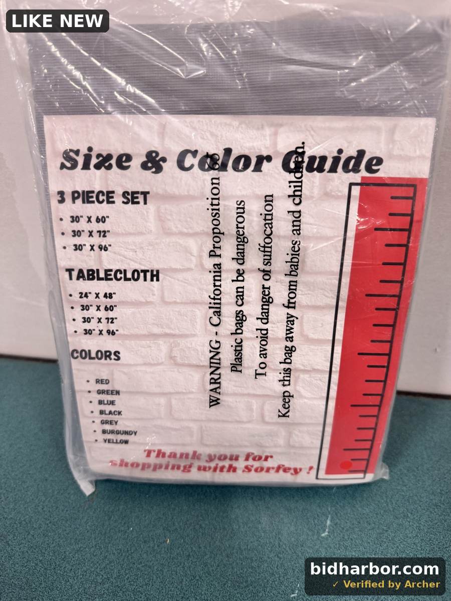2 Piece Table Cloth