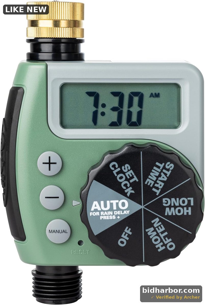 One Outlet Single-Dial Hose Faucet Timer
