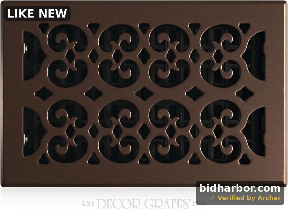 Decor Grates SPH610-RB Floor Register, 6x10, Rubbed Bronze Finish