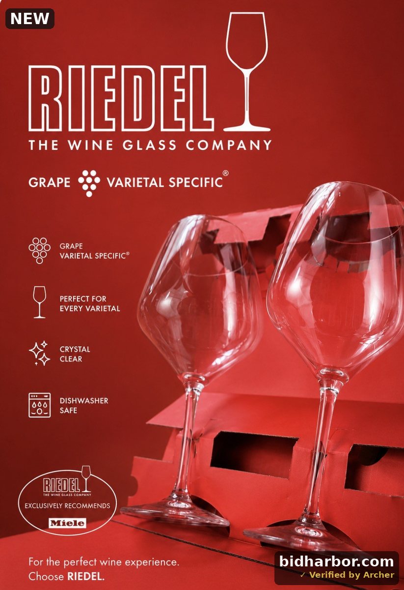 Lot of 2 - (EXPENSIVE) Riedal The Wine Glass Company Wine Glasses - Large