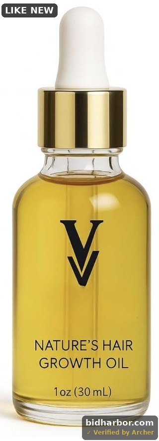VALEVA Golden Oil Hair Growth Oil, Premium Hair & Body Treatment With Argan & Jojoba, Nourishing Dry Skin & Hair, Restores Shine & Softness, Non-Greasy Formula, 1 Fl Oz, 30ml