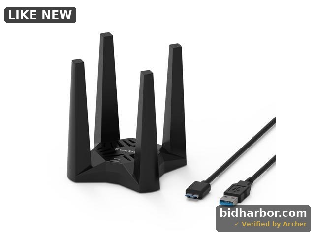 WAVLINK USB3.0 WiFi Adapter  AC1900Mbps Wireless Network Adapter for Desktop PC  Dual Band 5G/1300Mbps+2.4G/600Mbps with 4X 3dBi High Gain Antennas  M