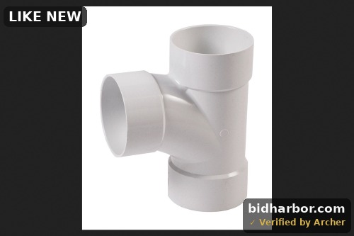 NDS 3P09 PVC S&D Sanitary Tee, 3-Inch, for Hub X Hub Solvent-Weld Connections, for use with 3-Inch Sewer and Drain Pipe, White