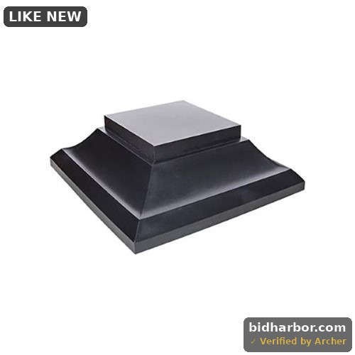 NuvoIron SPC23 Plastic Pyramid 6" x 6" Post Camp, Fits Over a Nominal 6" x 6" Post (5 1/2" x 5 1/2" Actual), Black