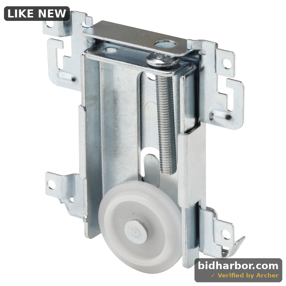 Prime-Line 1-3/8 in. D X 1/4 in. L Mill Plastic/Steel Mirror Door Bottom Roller 1 Pack