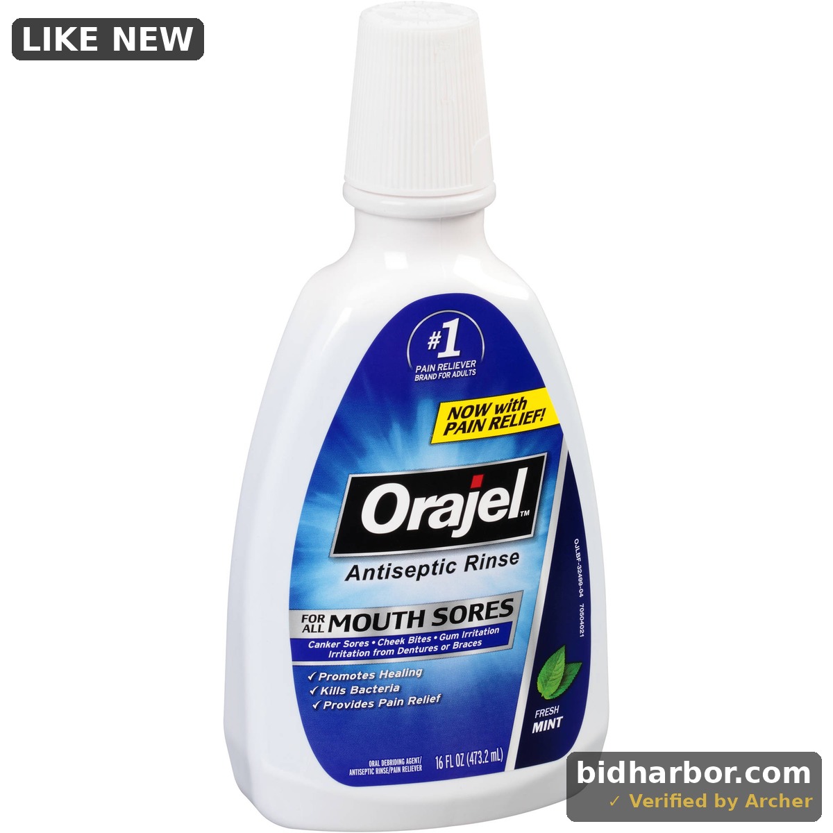 Orajel Antiseptic Mouth Sore Rinse, 16 Oz (Pack of 1)