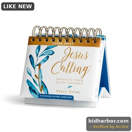 301132 Day Brightener Large Print Jesus Calling Calendar