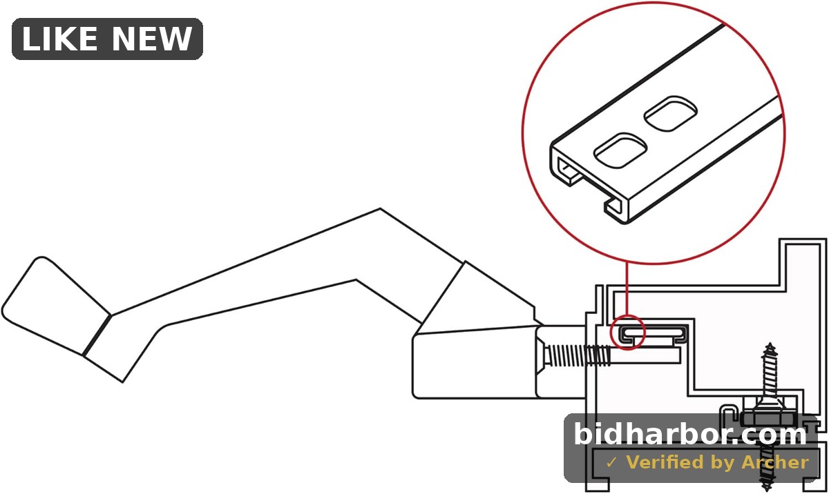 Prime-Line H 3529 12-1/2 In., Aluminum, Casement Track (1 Set)
