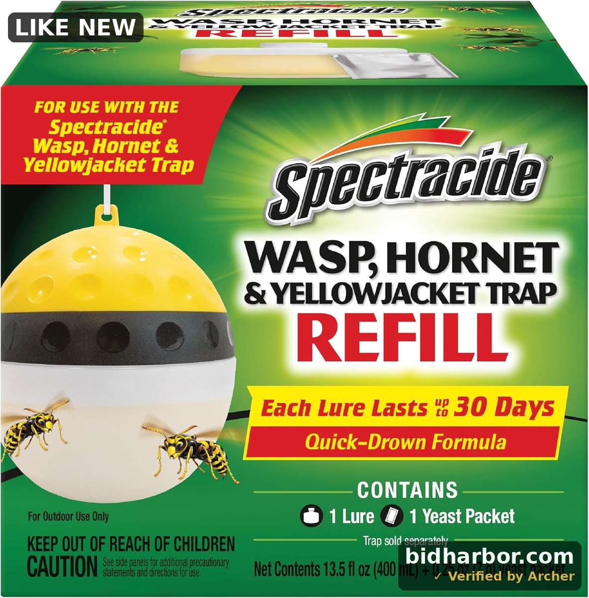 Spectracide Wasp & Hornet Trap Refill, Lure Refill for Spectracide Wasp & Hornet Trap, 1 Count