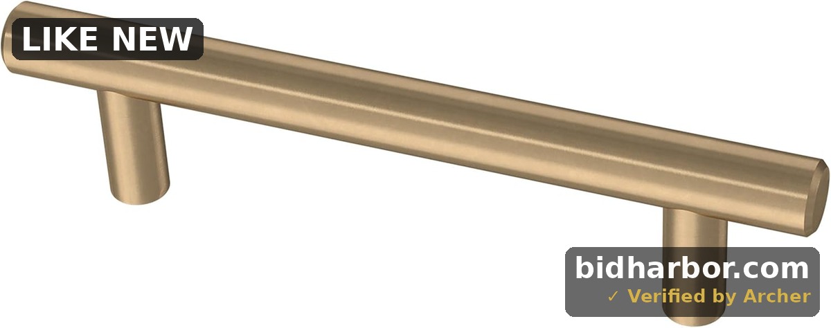 Franklin Brass Solid Bar (5-Pack) Cabinet Handles 3-3/4" Hole Center Modern Pulls | Champagne Bronze Hardware Kitchen Door, Drawers, Dressers, Furniture BAR096Z-CZA-B