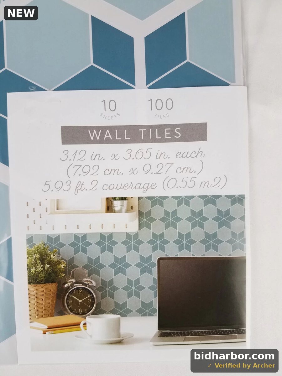 PEEL and STICK WALL TILES 10 Sheets/Pk - #9648