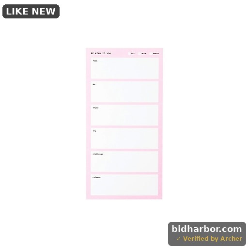 Post-it Self Care Notes with White Boxes 3.9 in. X 7.7 in. Sticky Notes Retail Packaging Pink
